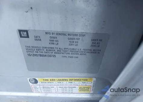 2009 Chevrolet Malibu Lt from USA, damaged, VIN 1G1ZH57B894130725